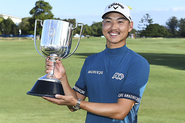 Golfista Min Woo Lee slaví. Na evropské tour potřetí vyhrál, z toho podruhé doma