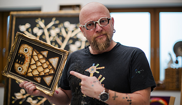 Rudolf Bran�ovský za�ínal abstraktní tvorbou, postupn� do ní za�adil postavy...