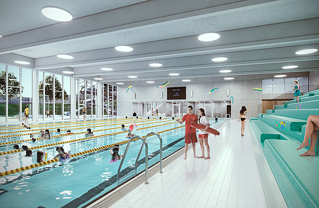 Areál nabídne n�kolik vnit�ních bazén� � 25metrový, d�tský výukový se...