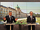 Premir Petr Fiala (ODS) a slovensk premir Robert Fico na tiskov konferenci...