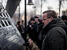 Nmecký ministr obrany Boris Pistorius u pomníku Nebeské setniny v Kyjev (21....