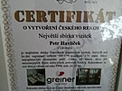 Certifikát z Agentury Dobrý den Pelhimov