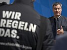 Bavorský premiér Markus Söder spolen s bavorským ministrem vnitra Joachimem...