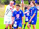 Miloslav Kufa (uprost�ed) nastupoval b�hem sv� kari�ry i za Jihlavu.