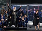 Scéna ze ostakoviovy opery Lady Macbeth Mcenského újezdu v praské Státní...