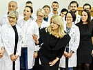 Slovenská prezidentka Zuzana aputová ve Fakultní nemocnici v Motole. (22....