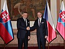 Premiér Petr Fiala (ODS) pijal slovenského premiéra Roberta Fica. (24....