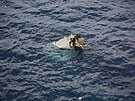 Vrak na fotografii pravdpodobn patí americkému vojenskému letounu MV-22...