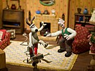 Zábr z animovaného filmu Wallace a Gromit: Úasné vynálezy (2002)