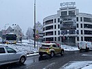 Liberec zasypal sníh, komplikuje dopravu