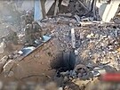 Izraelská armáda zveejnila zábry podzemního tunelu pod nemocnicí ífa v Pásmu...