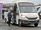 Nov CNG autobusy od vrobc Roero a SOR Libchvany v arelu parkovit u...