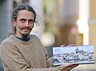 Filip Kochan a jeho kalend�� s historick�mi fotografiemi Jihlavy. P�vodn� ho...