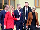 Premiér Petr Fiala a ministr zemdlství Marek Výborný na návtv soukromé...