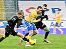 Teplice, 25. 11. 2023, FK Teplice - Bohemians Praha. 1. fotbalová liga.Zleva...