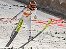 Rakouský skokan na lyích Stefan Kraft v závod Svtového poháru v Ruce.