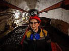 V uhelném dole v Dnpropetrovské oblasti pracují eny. (22. listopadu 2023)