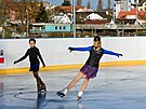 Ve�ejn� venkovn� kluzi�t� ve �koda sport parku v Plzni na Slovanech za�alo...