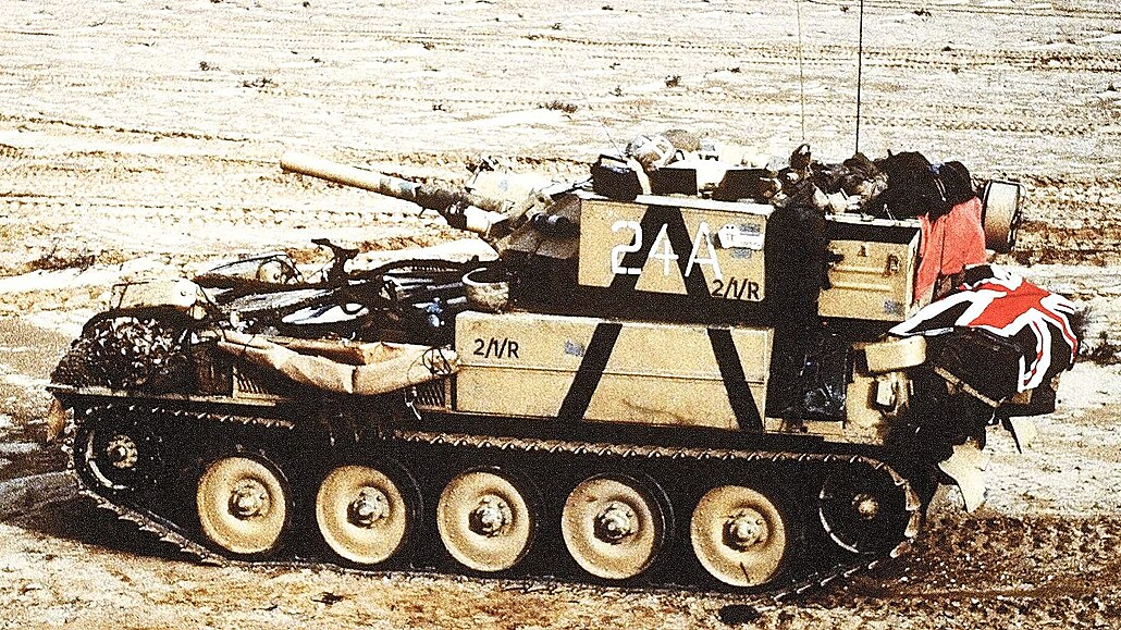 FV101 Scorpion bhem nasazení v Perském zálivu