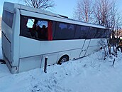 Dopravní nehoda autobusu na Šumpersku (29. listopadu 2023)