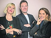 Dorte Westergaard (vlevo), Jacob Kurek a Greta Tiedje z dánského studia Henning...