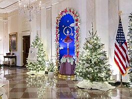 Americká první dáma Jill Bidenová pedstavila vánoní výzdobu Bílého domu pro...