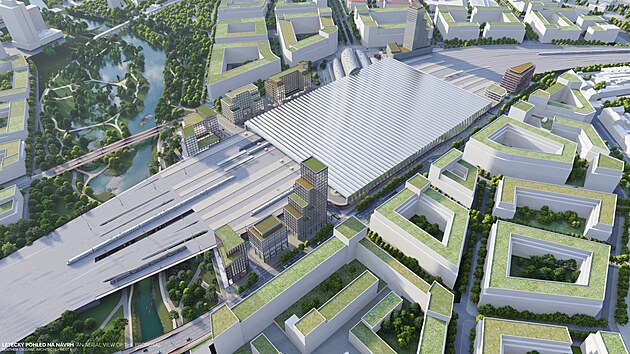 Projekt nového nádraží od nizozemských architektů myslí i na jeho okolí.