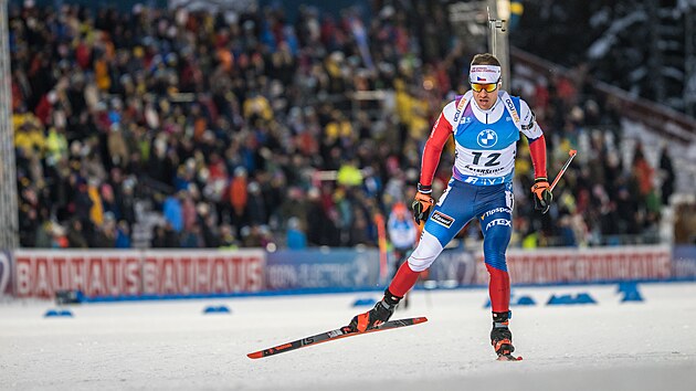Michal Krčmář på banen til utholdenhetsløpet i Östersund