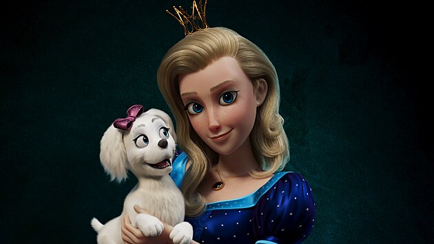 Princezna Krasomila v animovan� verzi poh�dky Py�n� princezna.