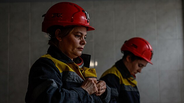 V uhelnm dole v Dnpropetrovsk oblasti pracuj eny. (22. listopadu 2023)