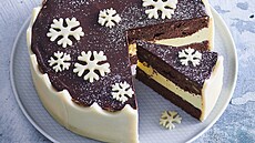 Zimní ka�tanový dort