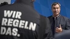Bavorský premiér Markus Söder spolen s bavorským ministrem vnitra Joachimem...