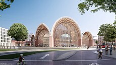 Projekt nového nádraí od nizozemských architekt myslí i na jeho okolí.