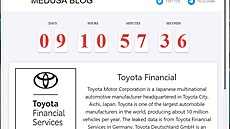 Na svém blogu Medusa odpoítává Toyot as do zaplacení výkupného.