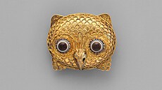 Tato zlatá sova je z dílny zalo�ené Fortunatem Pio Castellanim v roce 1814....