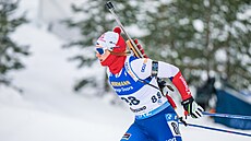 Tereza Vinklárková na trati vytrvalostního závodu v Östersundu