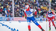 Tereza Vinklárková na trati vytrvalostního závodu v Östersundu