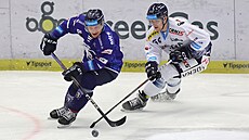 Plzeský Tomá Mertl (vlevo) a Joná Peterek z Vítkovic