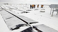 Nová fotovoltaika na st�e�e CTParku Prague East v Nupakách u Prahy (29....