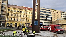 Aktuální fotografie finie prací u hodin na Florenci nám do redakce deníku...