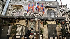 Arménská tvr ve východním Jeruzalém. (13. ledna 2023)
