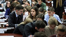 Finále d�jepisné sout�e gymnazist� v Chebu