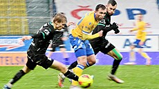 Teplice, 25. 11. 2023, FK Teplice - Bohemians Praha. 1. fotbalová liga.Zleva...