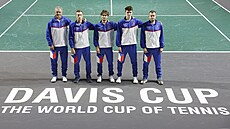 Výbr kapitána Jaroslava Navrátila ped finálovým turnajem Davis Cupu ve...
