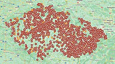 Stávkující �koly na mapách Google. (24. listopadu 2023)