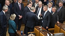 Sněmovna zažila několik roztržek mezi opozičními a vládními straníky při...