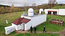 Slunení domek v areálu hvzdárny v Úpici (6. listopadu 2023)