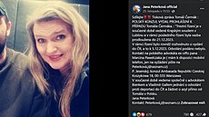 Dezinformátorka Jana Peterková na sociální síti oznámila, �e bojuje proti...