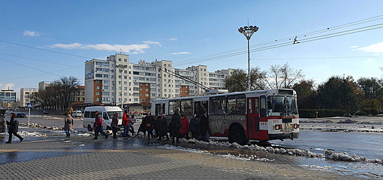 Z ulic Tiraspolu, hlavního msta samozvané Podnsterské republiky.