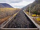 Cesta nákladního vlaku s uhlím po Bajkalsko-amurské magistrále (11. ledna 2023)